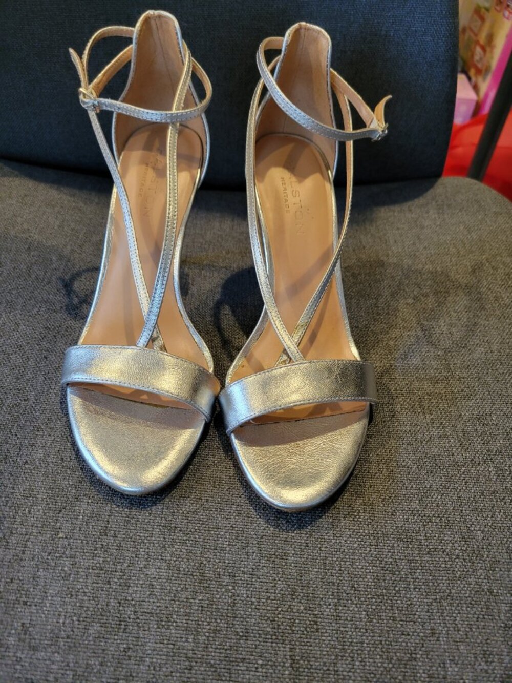 Halston Heritage "Evie" Strappy Heels - Picture 2 of 5